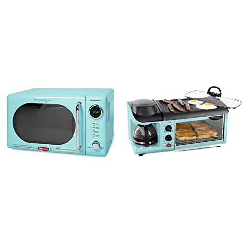 Nostalgia Countertop Microwave 700 Watts Toasting