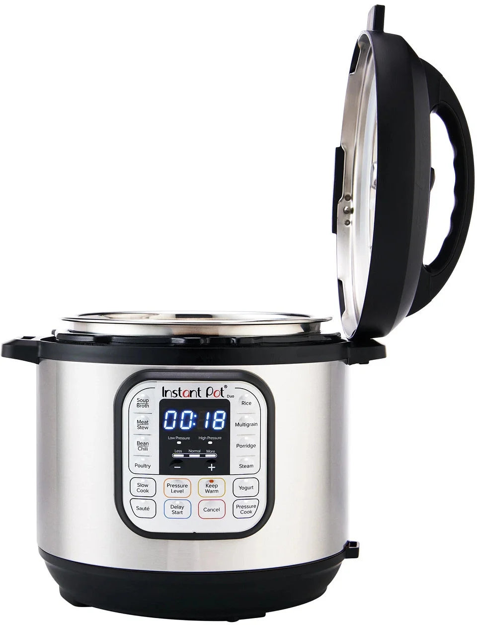 Instant Pot Duo 6 Qt Electric Pressure Cooker 7-in-1 with Easy-Release Steam Switch, Slow Cooker, Rice Cooker, Steamer and More