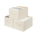Fabric Storage Bins for Shelves 3 Pack for Closet and Home Organization