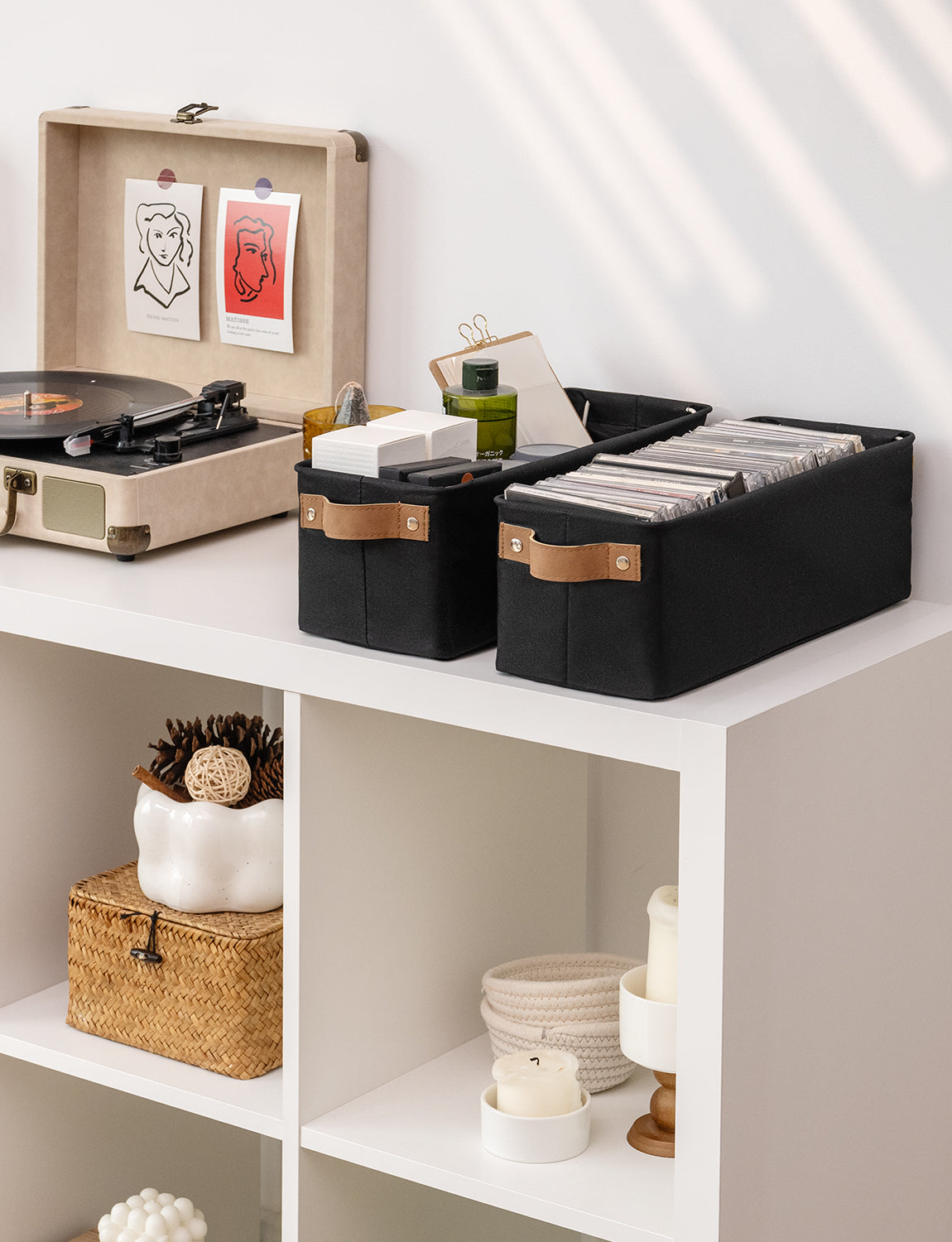 Narrow Storage Bins, Small Baskets for Organizing