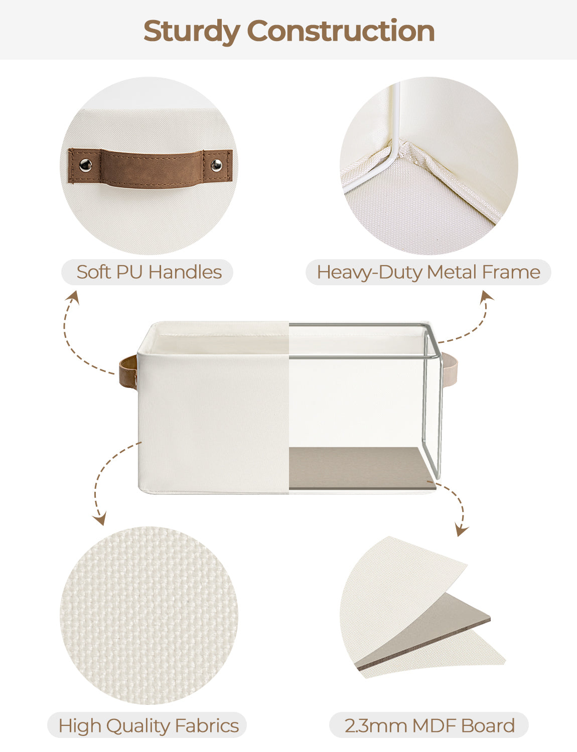 Narrow Storage Bins, Small Baskets for Organizing