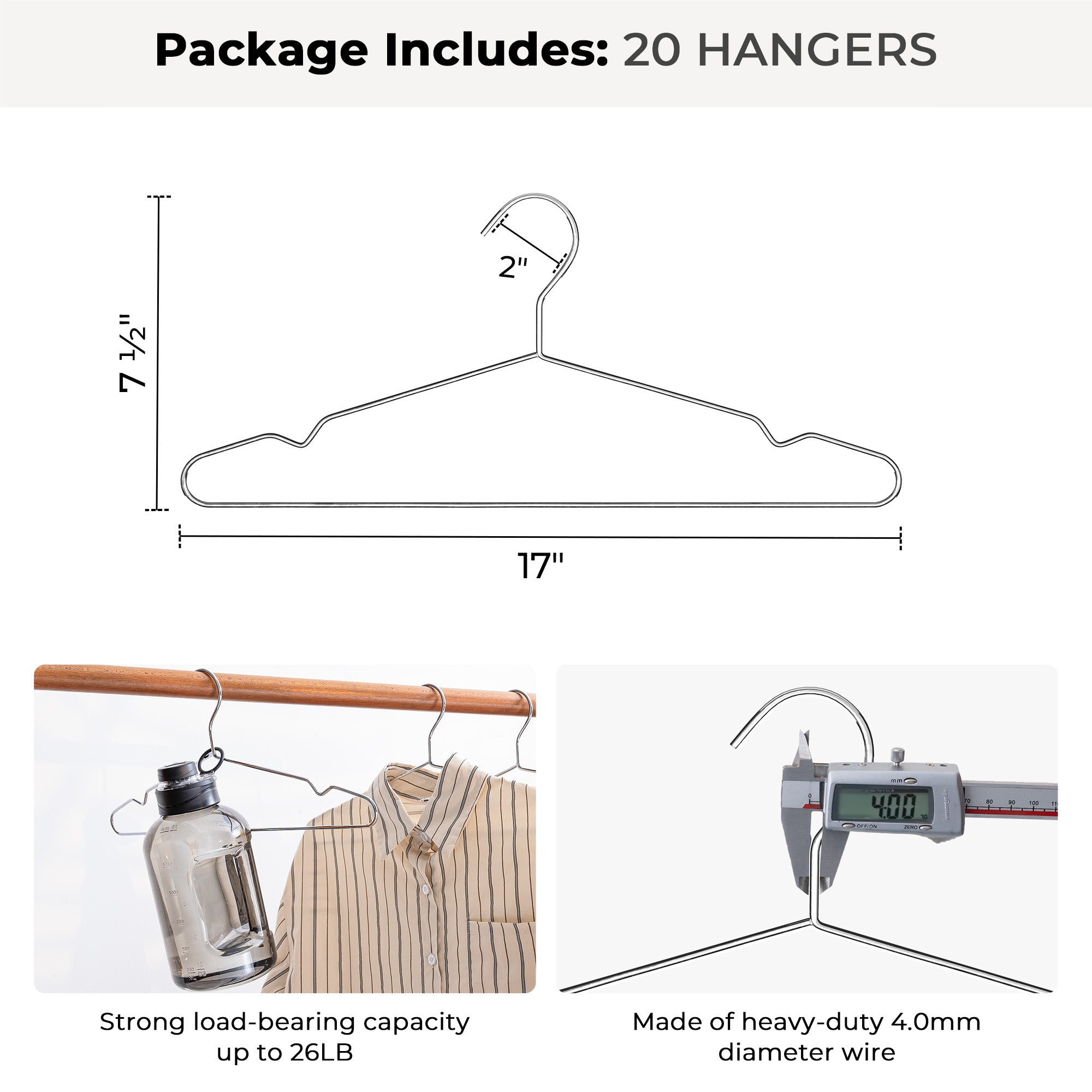 4mm Super Thick Wire Hangers
