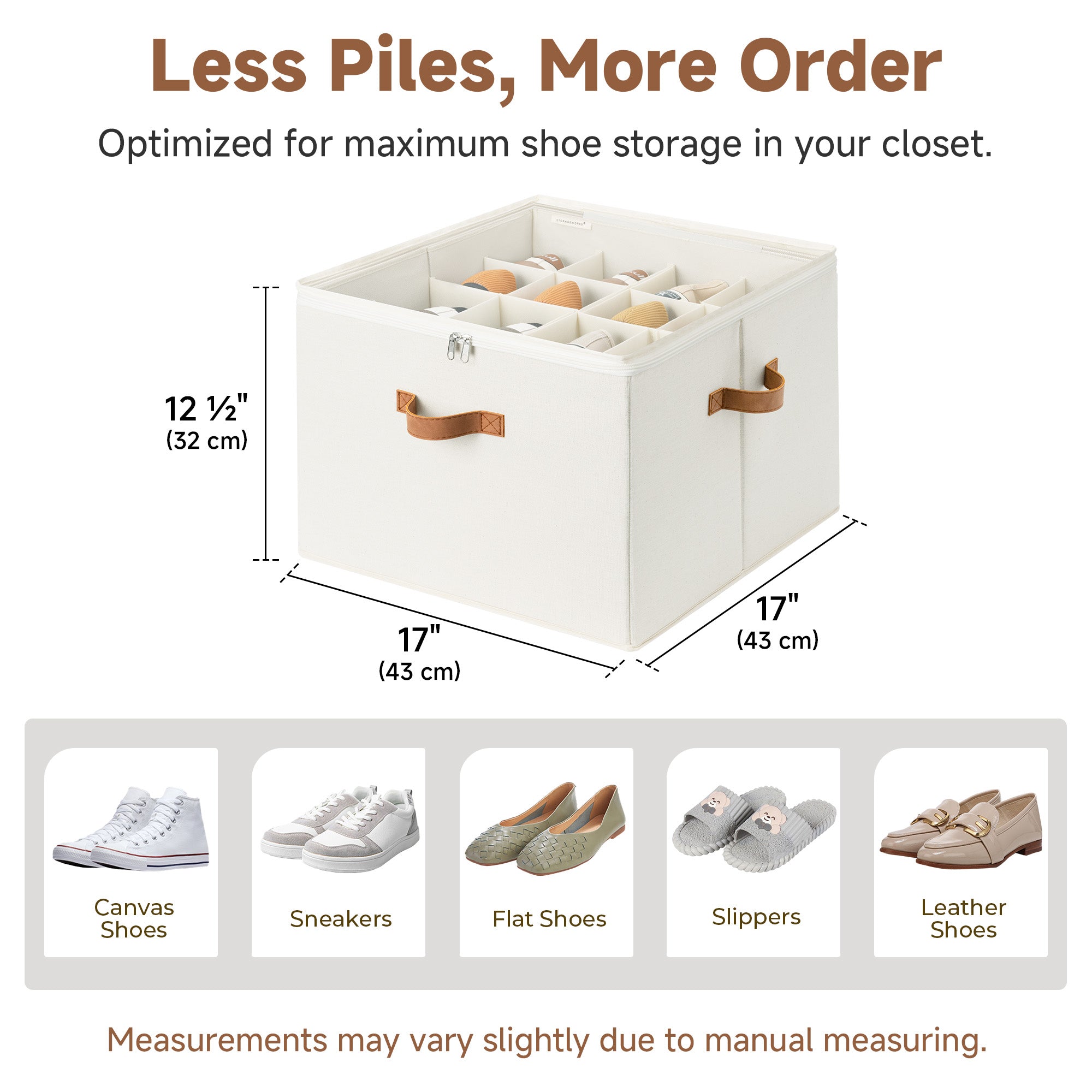 Shoe Organizer for Closet, Fits up to 16 Pairs, 1 Pack